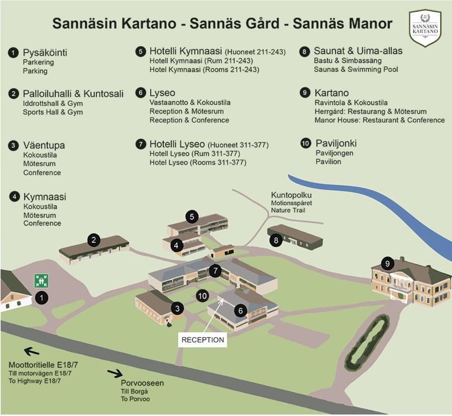 Sannasin Kartano Hotell Eksteriør bilde